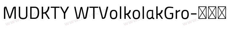 MUDKTY WTVolkolakGro字体转换